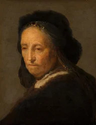 Porträt einer alten Frau, ca. 1600-1700